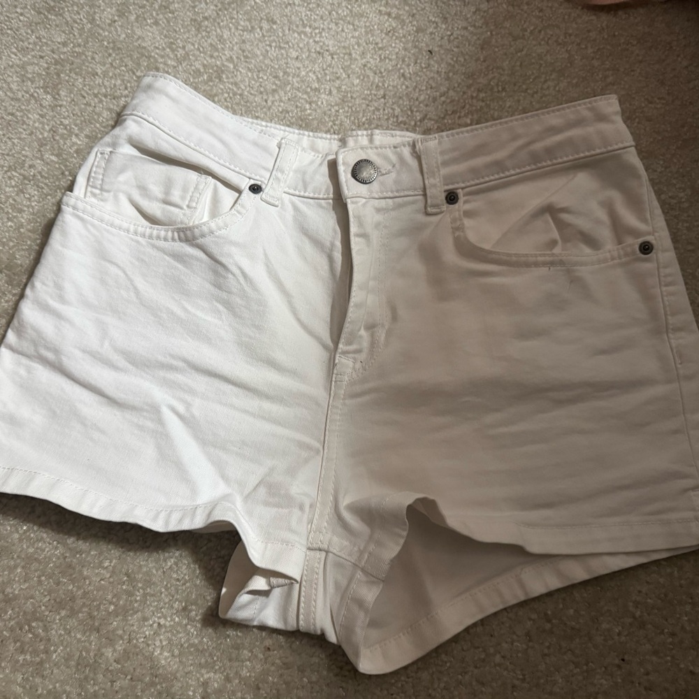 Women's White Denim Shorts